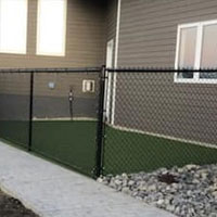 Residential Black Chain Link Fence